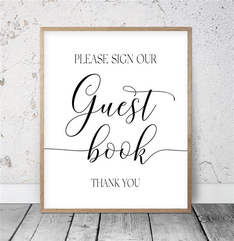 Please Sign Guest Book Printable